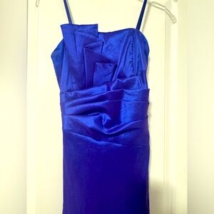 Cache Blue Maxi Prom Dress Size 4